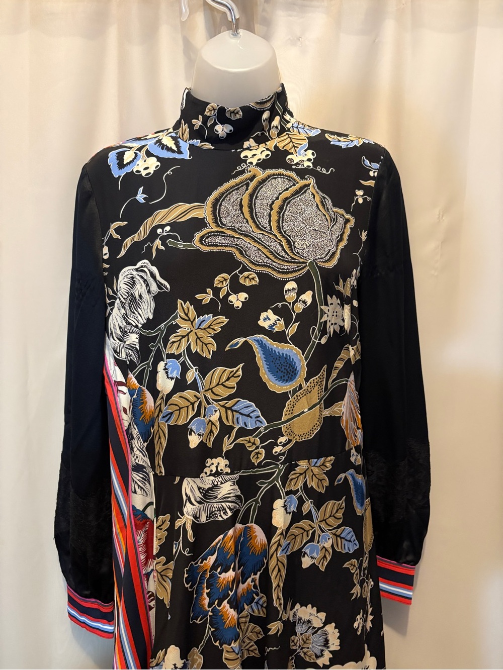 Tory Burch Delilah Silk Midi Dress Size 4 - Picture 4 of 12
